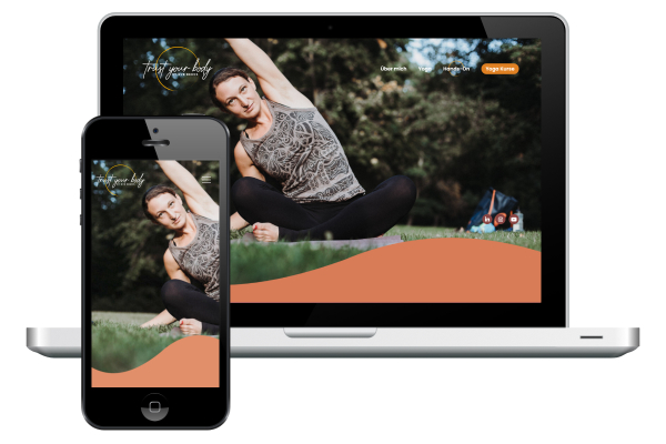 Screenshot der Website 'Eve Berns'